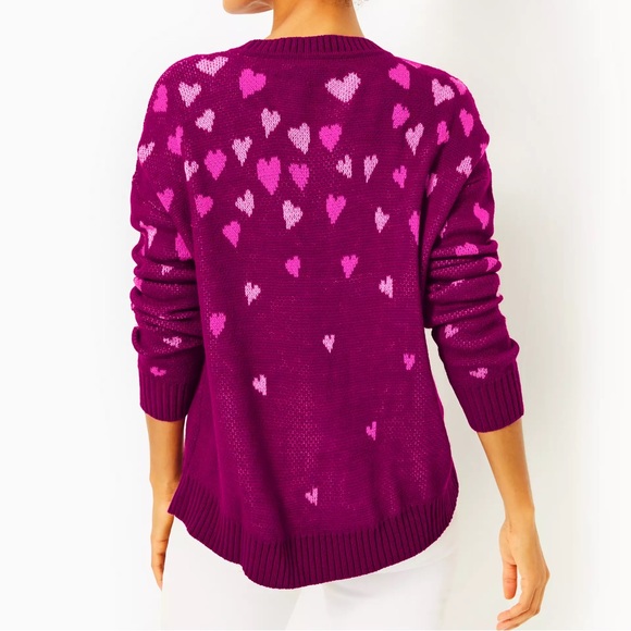Lilly Pulitzer XS heart sweater - Picture 3 of 3